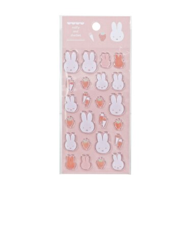 ミッフィー miffy シール ピンク 文具 シャーベットシリーズ
