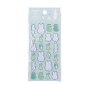 ミッフィー miffy シール グリーン 文具 シャーベットシリーズ