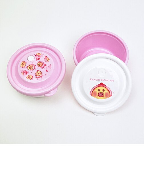 こびとづかん カクレモモジり 丸型レンジパック フェイス&シルエット 日本製