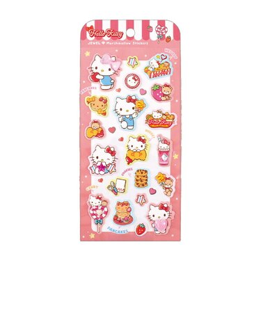 サンリオ キティ ジュエルマシュマロステッカーズ ハッピーダイナー シール 文具
