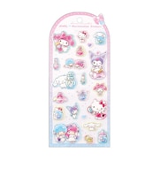 サンリオキャラクターズ 集合 ジュエルマシュマロステッカーズ シール 文具