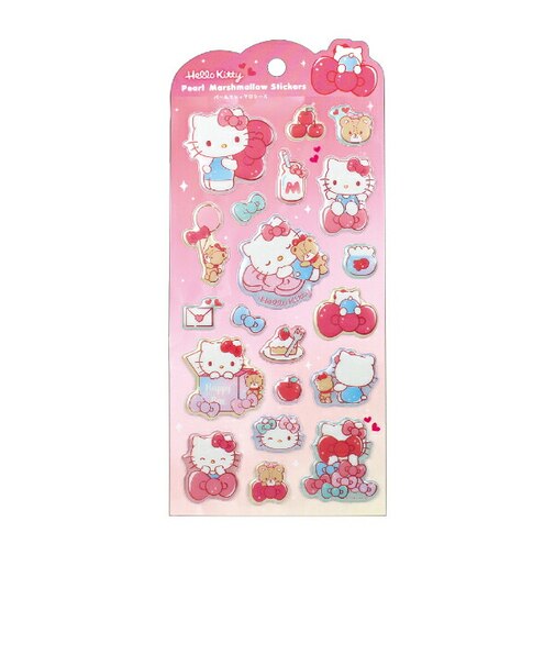 サンリオ ハローキティ パールマシュマロシール 文具 Sanrio