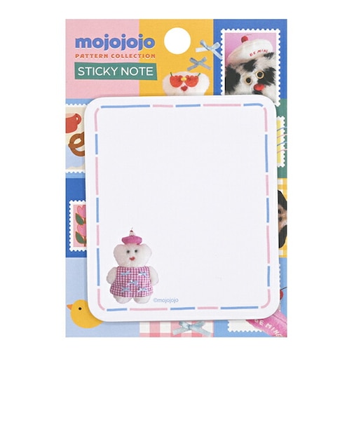 モジョジョジョ(mojojojo) 付箋 ブルー×ピンク 文具 日本製