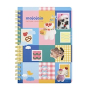 モジョジョジョ(mojojojo) B6リングノート ブルー×ピンク 文具 日本製