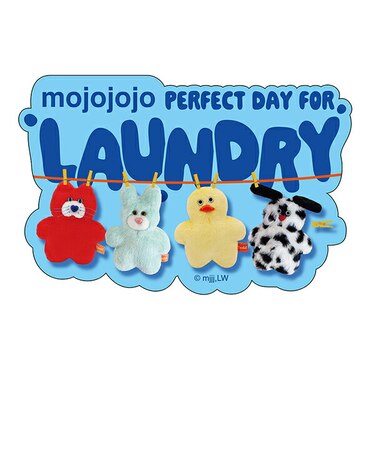 モジョジョジョ(mojojojo) ダイカットステッカー LAUNDRY 文具 シール 日本製