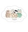 モジョジョジョ(mojojojo) ダイカットステッカー GOOD NIGHT 文具 シール 日本製