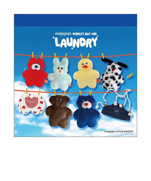 モジョジョジョ(mojojojo) スクエアメモ LAUNDRY 文具 日本製