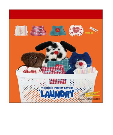モジョジョジョ(mojojojo) スクエアメモ LAUNDRY BASKET 文具 日本製