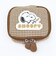スヌーピー アクセサリーポーチ ベージュチェック サガラワッペンシリーズ SNOOPY