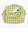 スヌーピー フラップ付きポーチ グリーン チェックワッペンシリーズ SNOOPY