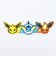 ポケットモンスター シャワーズ＆サンダース＆ブースター コードクリップ(L) ポケモン