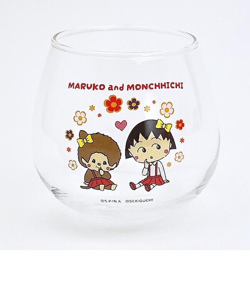 モンチッチ ×ちびまる子ちゃん ゆらゆらグラス コップ 日本製