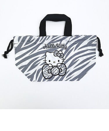 サンリオ ハローキティ ランチ巾着 ゼブラ柄 日本製 Sanrio