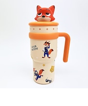 ディズニー ズートピア ニック ステンレスハンドル付きストロータンブラー 水筒 ランチ Disney