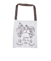 水森亜土 Knitty バッグ ブラック KNT365