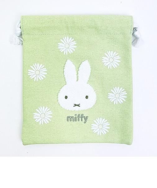 ミッフィー miffy 巾着 グリーン ピスタチオ&ラベンダーシリーズ