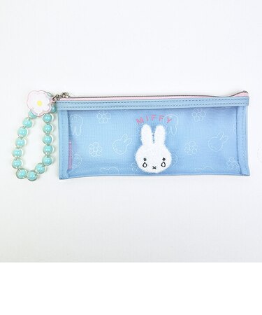 ミッフィー miffy スリムポーチ ブルー ビジューシリーズ