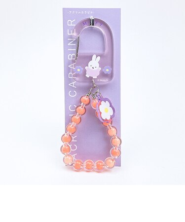 ミッフィー miffy アクリルカラビナ ピンク ビジューシリーズ キーホルダー