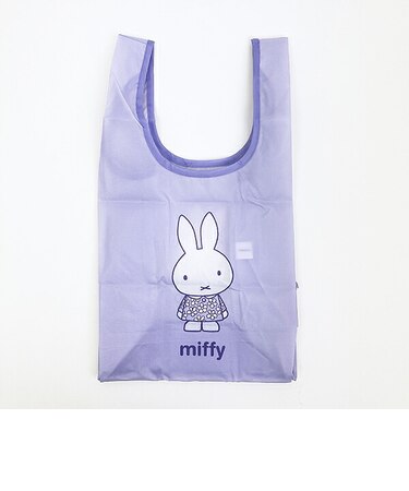 ミッフィー miffy 底板付きエコバッグ(S) パープル ピスタチオ＆ラベンダーシリーズ