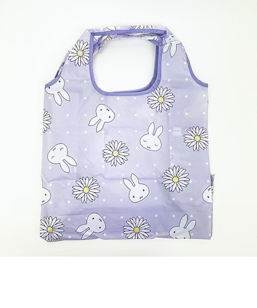 ミッフィー miffy 底板付きエコバッグ(M) パープル ピスタチオ&ラベンダーシリーズ