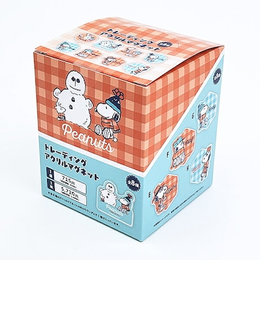 スヌーピー ウィンターブラザー トレーディングアクリルマグネット 全8種 コンプリートBOX 文具 日本製 SNOOPY