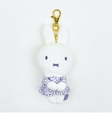 ミッフィー miffy キーチャームマスコット パープル ピスタチオ&ラベンダーシリーズ ぬいぐるみ