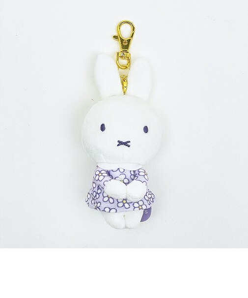 ミッフィー miffy キーチャームマスコット パープル ピスタチオ&ラベンダーシリーズ ぬいぐるみ