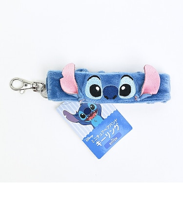 ディズニー スティッチ ミニチュアヘアバンドキーリング キーホルダー Disney