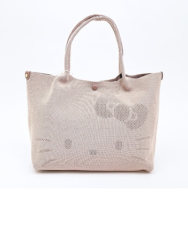 サンリオ ハローキティ ニットトートバッグ ミルクティー ルートート ROOTOTE Sanrio