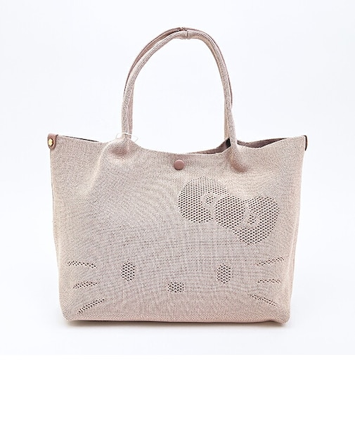 サンリオ ハローキティ ニットトートバッグ ミルクティー ルートート ROOTOTE Sanrio