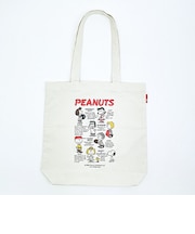 スヌーピー トートバッグ アイボリー PEANUTS 75th ルートート ROOTOTE SNOOPY