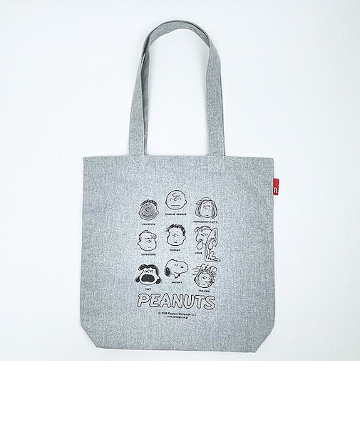 スヌーピー トートバッグ グレー PEANUTS 75th ルートート ROOTOTE SNOOPY