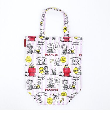 スヌーピー ラミネート加工 スクエアトートバッグ (Faron) ルートート ROOTOTE SNOOPY