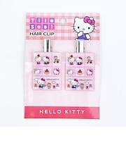 サンリオ ハローキティ タイルシールヘアクリップ ピンク Sanrio