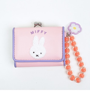 ミッフィー miffy 三つ折り財布 ピンク ビジューシリーズ
