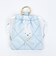 ミッフィー miffy カラビナ付きミニ巾着 ブルー キルティングパールシリーズ