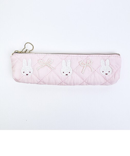 ミッフィー miffy スリムポーチ ピンク キルティングパールシリーズ