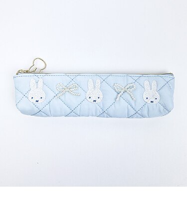 ミッフィー miffy スリムポーチ ブルー キルティングパールシリーズ