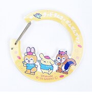 サンリオ ポムポムプリン × クッピーラムネ アクリルカナビラキーホルダー (イエロー) 日本製 Sanrio