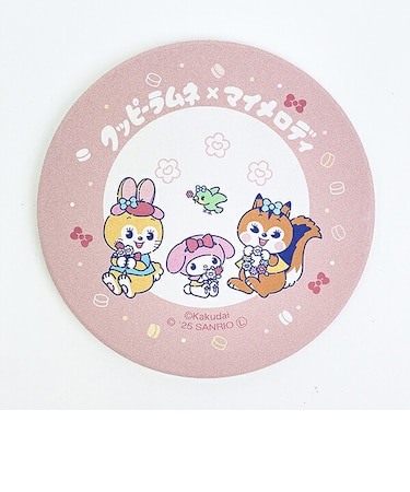 サンリオ マイメロディ × クッピーラムネ 吸水コースター (ピンク) キッチン Sanrio