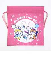 サンリオ ハローキティ × クッピーラムネ 巾着(M) (ピンク) 日本製 Sanrio