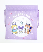 サンリオ クロミ × クッピーラムネ 巾着(M) (パープル) 日本製 Sanrio