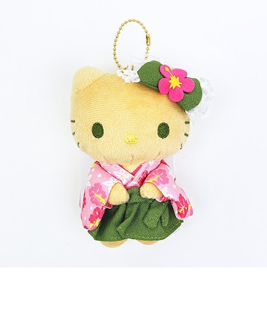サンリオ 日焼けキティ マスコットキーホルダー 抹茶着物シリーズ Sanrio