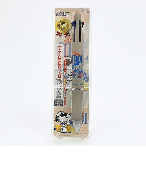 スヌーピー ジョークール Dr.Grip 4+1 ボールペン ドクターグリップ 文具 日本製 SNOOPY