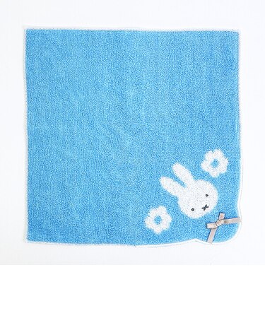 ミッフィー miffy ミニタオル (ブルー) スカラップシリーズ
