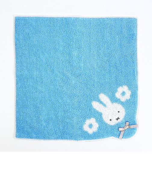 ミッフィー miffy ミニタオル (ブルー) スカラップシリーズ