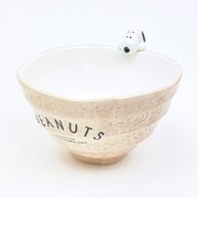 スヌーピー フィギュア付き茶碗 ベージュ 食器 SNOOPY