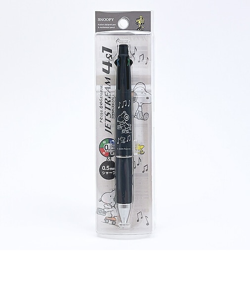 スヌーピー ジェットストリーム4&1 ボールペン グレー 文具 日本製