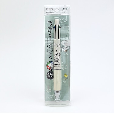 スヌーピー ジェットストリーム4&1 ブランコ ボールペン アイボリー 文具 日本製