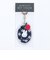 ミッフィー miffy アクリルキーホルダー (グレー) ダイアゴナルチェックシリーズ